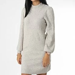 Les meilleures critiques de 😀 Robe Femme Col Roulé Rue Beige Chiné de Only 🔥 -Promos Only Boutique only 342038 15238237 CHATEAU GRAY MEL 20221031T154744 03