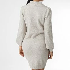 Les meilleures critiques de 😀 Robe Femme Col Roulé Rue Beige Chiné de Only 🔥 -Promos Only Boutique only 342038 15238237 CHATEAU GRAY MEL 20221031T154746 04