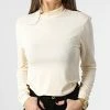 Grosses soldes 👏 Tee 👕 Shirt Manches Longues Femme Sandy Beige de Only 🔥