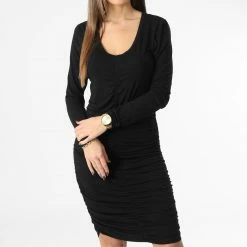 Sortie 😀 Robe Femme Sandy Noir de Only 🧨 -Promos Only Boutique only 342190 15275064 BLACK 20221115T144332 03