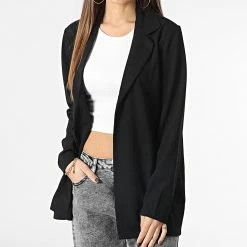 Bon marché 😀 Blazer Femme Sania Noir de Only ✔️