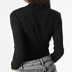 Remise ⌛ Tee 👕 Shirt Manches Longues Femme Sandy 15276816 Noir de Only 🎁 -Promos Only Boutique only 343875 15276816 BLACK 20221114T155626 04