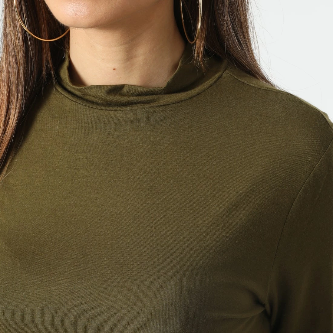 Budget 👍 Tee 👕 Shirt Manches Longues Femme Sandy 15276816 Vert Kaki de Only 😍 2 Budget 👍 Tee 👕 Shirt Manches Longues Femme Sandy 15276816 Vert Kaki de Only 😍 – Image 2