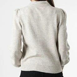 De gros 🧨 Pull Femme Rue Beige Chiné de Only 👏 -Promos Only Boutique only 343879 15216638 CHATEAU GREY MELANGE 20221115T135913 04