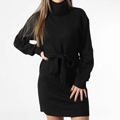 Budget 💯 Pull Col Roulé Femme Rue Noir de Only ❤️