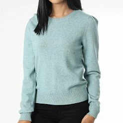 Tout neuf ✨ Pull Femme Marco Bleu Clair de Only 🔥 -Promos Only Boutique only 344374 15237060 TOURMALINE MEL 20221031T155148 03