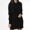 Acheter 💯 Robe Pull Femme Capuche Mischa Noir de Only ❤️