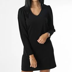 Budget 😀 Robe Femme Col V Catia Noir de Only 🤩