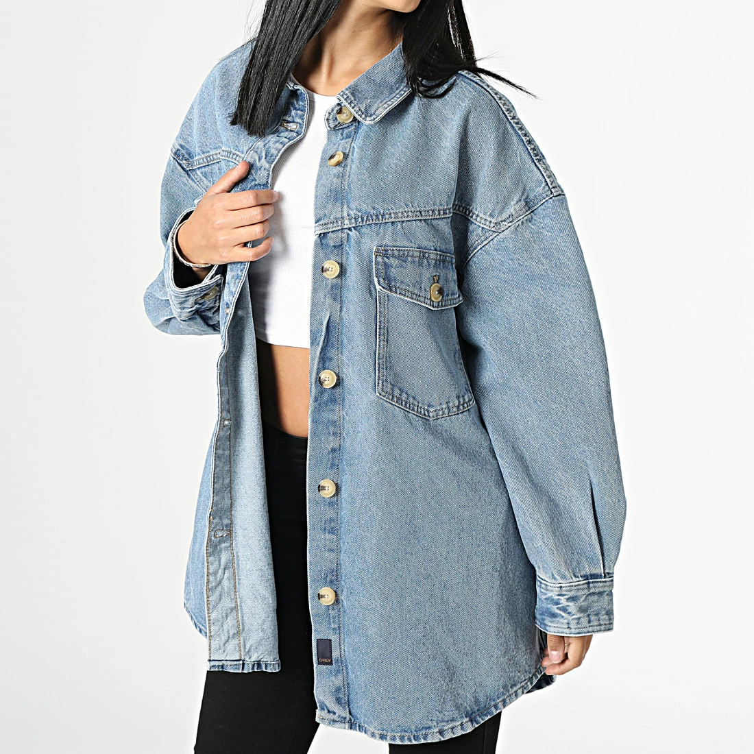 Top 10 😉 Veste Jean Large Femme Club Bleu Denim de Only 🧨 1 Top 10 😉 Veste Jean Large Femme Club Bleu Denim de Only 🧨