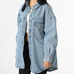 Top 10 😉 Veste Jean Large Femme Club Bleu Denim de Only 🧨 6 Top 10 😉 Veste Jean Large Femme Club Bleu Denim de Only 🧨 -Promos Only Boutique only 344392 15271154 LIGHT BLUE DENIM 20221108T140556 03
